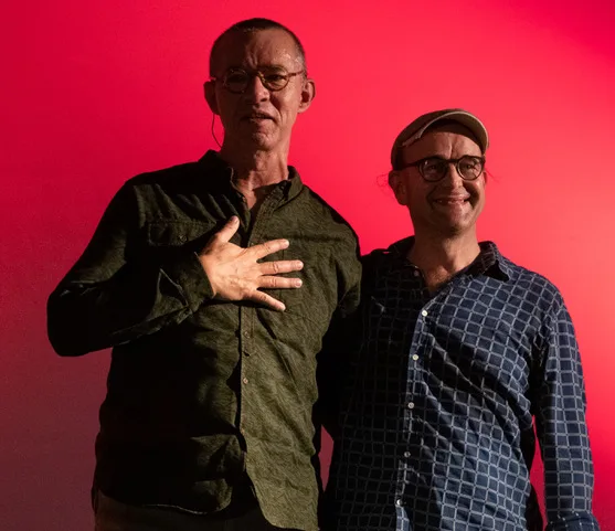 Porträt des Matthias Loibner - Lucas Niggli Duo.